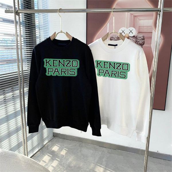 ケンゾー ブラック/ホワイト 2色展開 KENZOロゴ クルーネックスウェット ケンゾー 偽物 秋冬 シンプル 万能