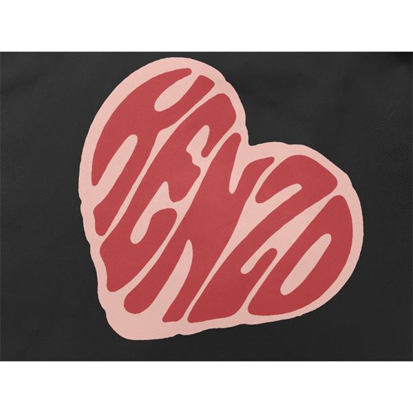 ブラック ハート型 KENZOロゴ ジャケット ケンゾー スーパーコピー  2025秋冬必須 上質 注目デザイン