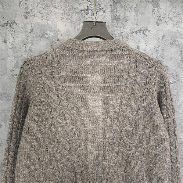 アクネ ストゥディオズ Acne Studios ライトブラウン クロシェ カーディガン スーパーコピー 秋冬 温かく 万能アイテム 入手困難 