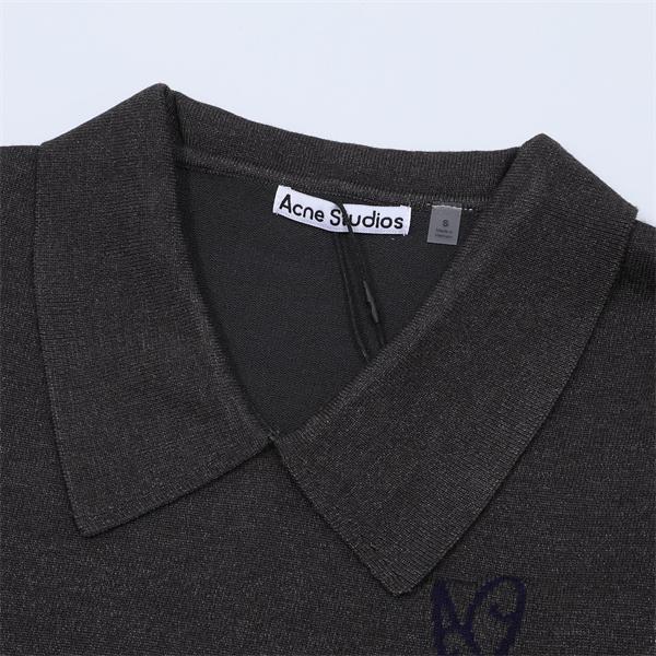 ダークグレー × ベージュ POLO セーター ストゥディオズ Acne Studios 偽物 秋冬洗練された 注目
