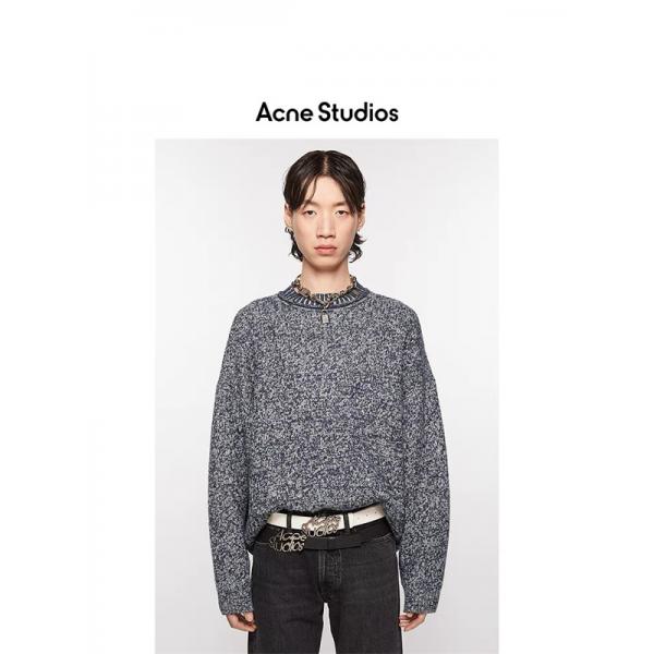 花グレー  セーター Acne Studios ストゥディオズ コピー インパクトのある トレンド 2025秋冬定番