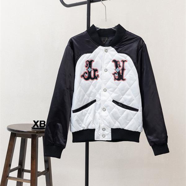 当店イチオシ ブラック × ホワイト 刺繍 プレミアム Louis Vuitton ジャケット ルイ ヴィトン コピー 2025秋冬コーデ 入手困難 お洒落