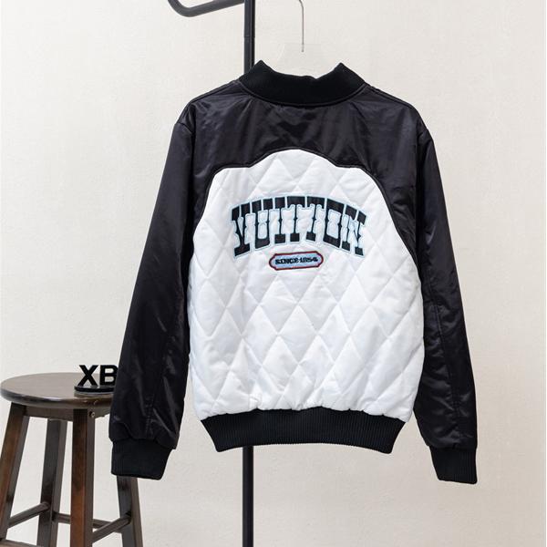 当店イチオシ ブラック × ホワイト 刺繍 プレミアム Louis Vuitton ジャケット ルイ ヴィトン コピー 2025秋冬コーデ 入手困難 お洒落