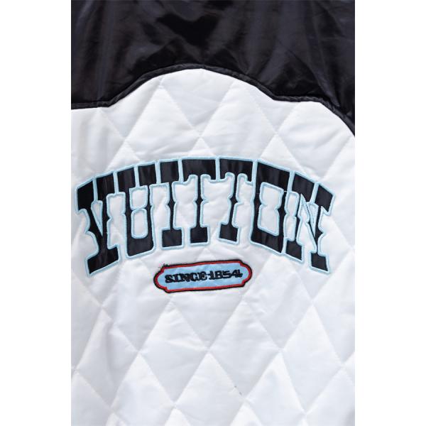 当店イチオシ ブラック × ホワイト 刺繍 プレミアム Louis Vuitton ジャケット ルイ ヴィトン コピー 2025秋冬コーデ 入手困難 お洒落