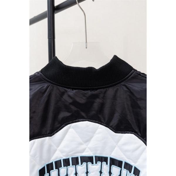 当店イチオシ ブラック × ホワイト 刺繍 プレミアム Louis Vuitton ジャケット ルイ ヴィトン コピー 2025秋冬コーデ 入手困難 お洒落