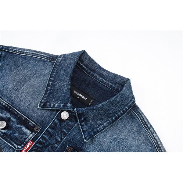 Dsquared2 激安 デニムジャケット メンズ Gジャン ヴィンテージ加工 ストレッチ カジュアル アウター
