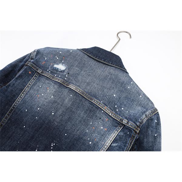 Dsquared2 激安 デニムジャケット メンズ Gジャン ヴィンテージ加工 スプラッシュペイント カジュアル アウター