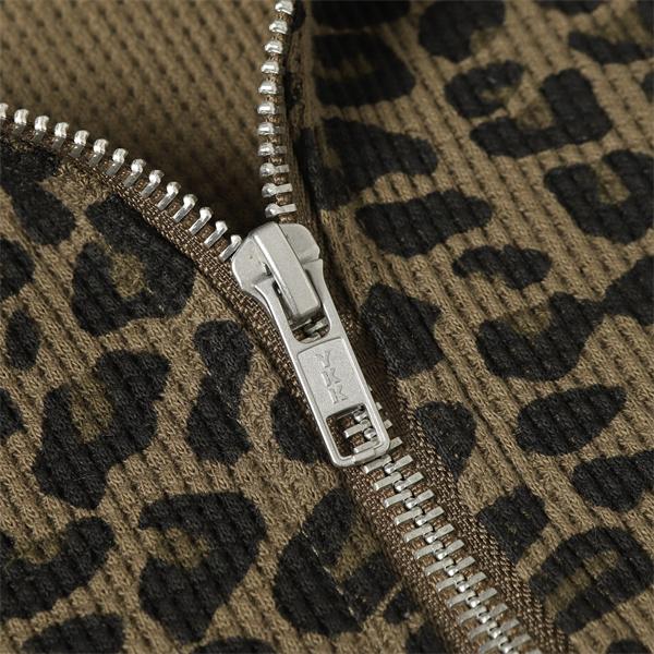 Supreme 激安 フリース フーディ SS25 豹柄 サーマルパーカー メンズ レディース ジップアップ ストリート人気