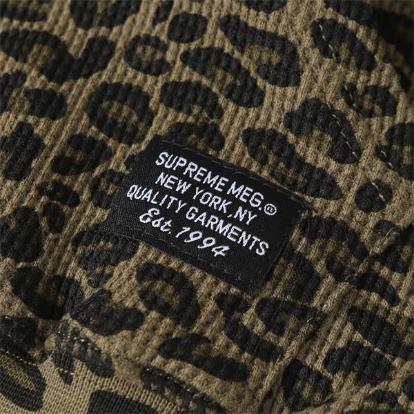 Supreme 激安 フリース フーディ SS25 豹柄 サーマルパーカー メンズ レディース ジップアップ ストリート人気