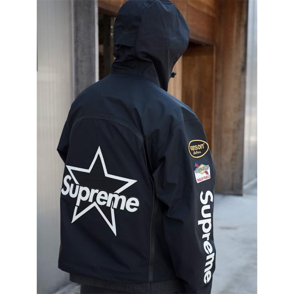 Supreme × Vanson 激安 FW25 GORE-TEX シェルジャケット メンズ 防水 刺繍ロゴ バイカー仕様 アウター  （关键