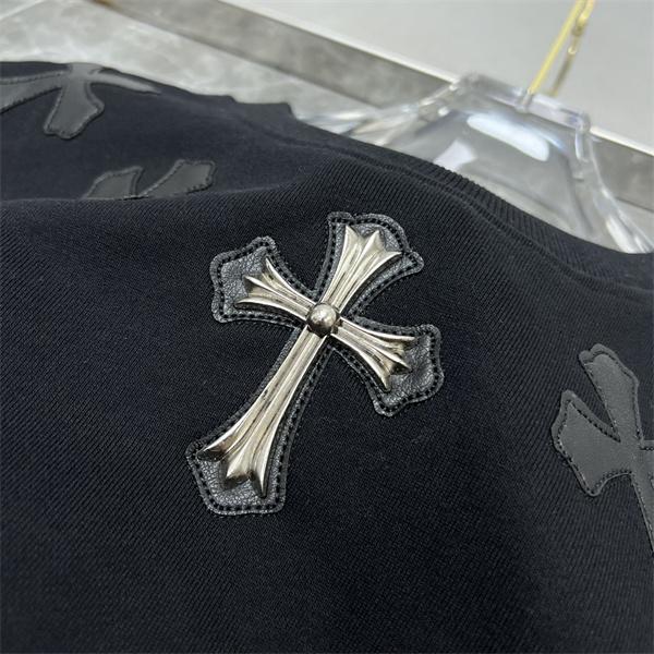 Chrome Hearts コピー パーカー 売れ筋 ホワイト 鮮やか十字刺繍 新作登場 秋冬ファッション クロムハーツ