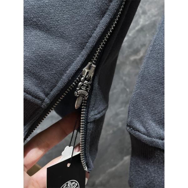 ダークグレー 洗練 スウェット 入手困難 秋冬希少アイテム クロムハーツ スーパーコピー Chrome Hearts パーカー