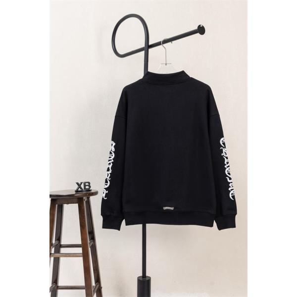 希少 ブラック 袖文字刺繍 小ロゴ しっかり防寒 秋冬入手困難 クロムハーツ スーパーコピー Chrome Hearts パーカー