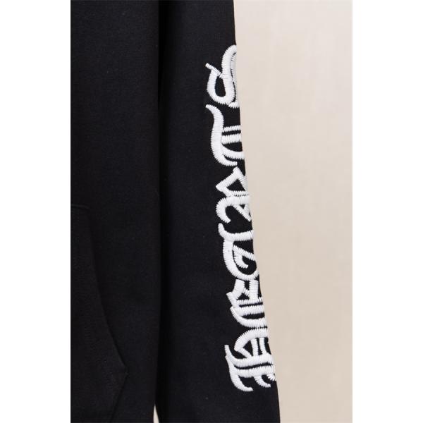 希少 ブラック 袖文字刺繍 小ロゴ しっかり防寒 秋冬入手困難 クロムハーツ スーパーコピー Chrome Hearts パーカー