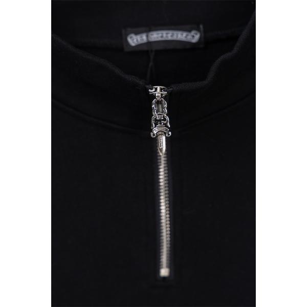 希少 ブラック 袖文字刺繍 小ロゴ しっかり防寒 秋冬入手困難 クロムハーツ スーパーコピー Chrome Hearts パーカー