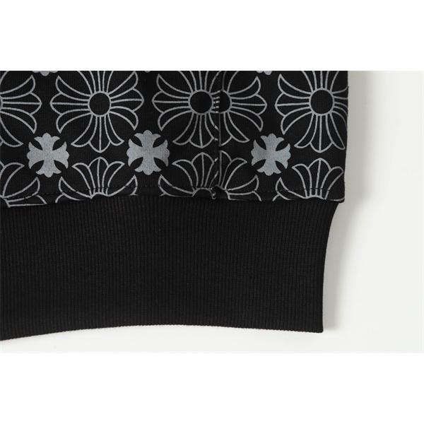 クロムハーツ コピー Chrome Hearts パーカー 話題 ホワイト × スカイブルー 星柄フルジップ 快適着心地 2025秋冬注目 