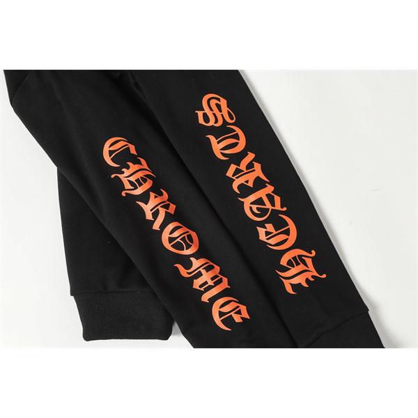 クロムハーツ コピー Chrome Hearts パーカー 人気 ホワイト × ブラック 袖ロゴ クルーネック 上質素材 2025秋冬定番