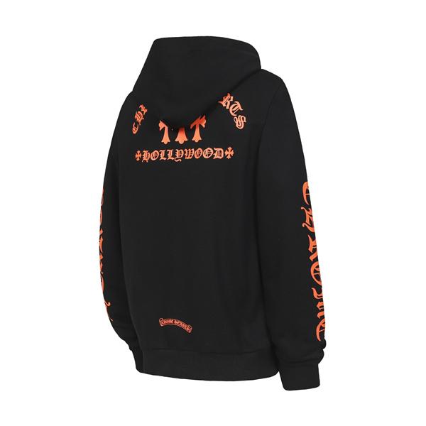 クロムハーツ コピー Chrome Hearts パーカー 人気 ホワイト × ブラック 袖ロゴ クルーネック 上質素材 2025秋冬定番