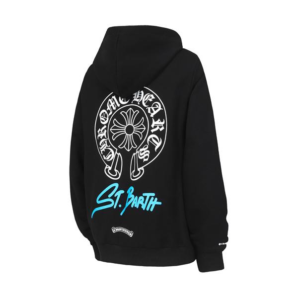 話題 ブラック × オレンジ 刺繍ロゴ 存在感抜群 2025秋冬トレンド クロムハーツ スーパーコピー Chrome Hearts パーカー