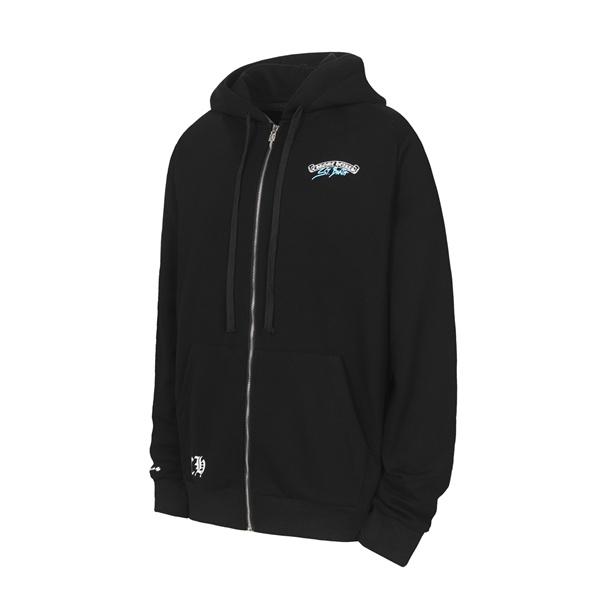 話題 ブラック × オレンジ 刺繍ロゴ 存在感抜群 2025秋冬トレンド クロムハーツ スーパーコピー Chrome Hearts パーカー