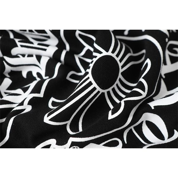 話題 ブラック × オレンジ 刺繍ロゴ 存在感抜群 2025秋冬トレンド クロムハーツ スーパーコピー Chrome Hearts パーカー