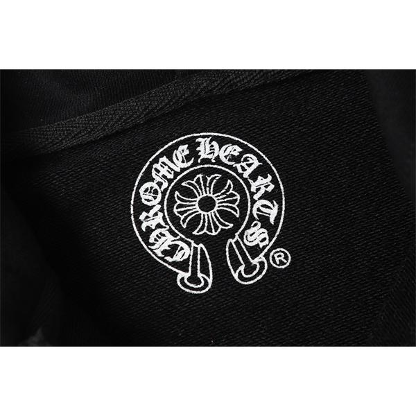  クロムハーツ コピー Chrome Hearts パーカー 数量限定！ ホワイト × ブルー  バックロゴ 高級感溢れる 2025秋冬コーデ