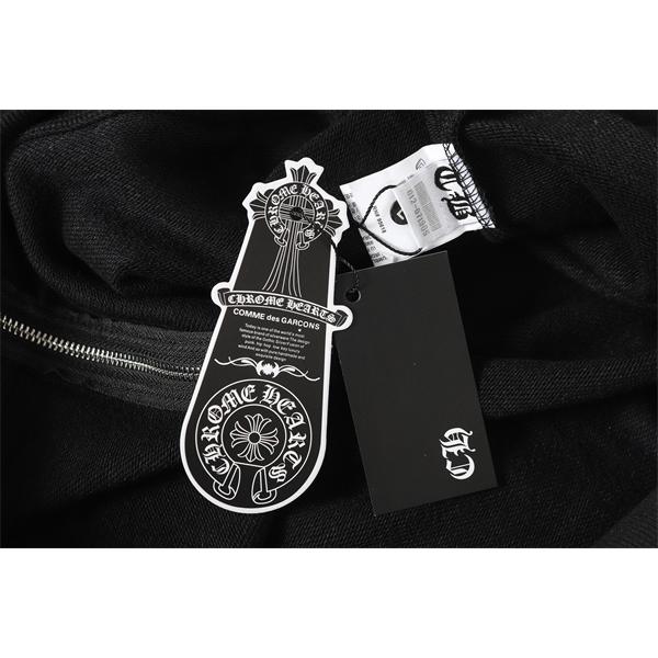  クロムハーツ コピー Chrome Hearts パーカー 数量限定！ ホワイト × ブルー  バックロゴ 高級感溢れる 2025秋冬コーデ