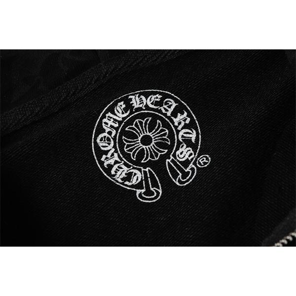  クロムハーツ コピー Chrome Hearts パーカー 売れ筋 ブラック 総柄 × フラワーモチーフ 存在感デザイン 2025秋冬コーデ