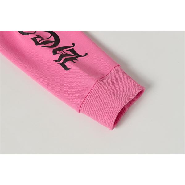 当店イチオシ ピンク チェッカークロス 背面アートロゴ 冬仕様 2025秋冬対応 クロムハーツ 偽物 Chrome Hearts パーカー