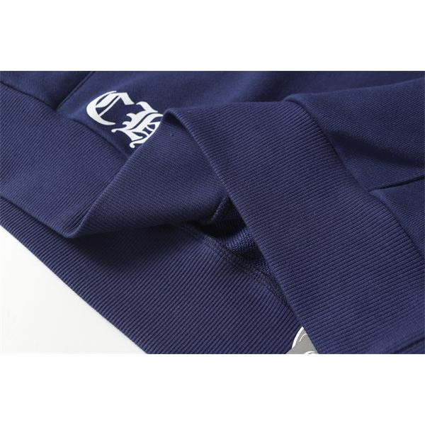 新登場 ネイビー × イエロークロス 本格派 温か素材 2025秋冬準備 クロムハーツ スーパーコピー Chrome Hearts パーカー