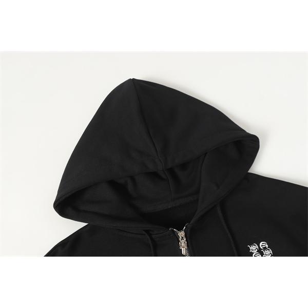 レア ホワイト × マルチカラーロゴ カラフル刺繍 着心地最高 2025秋冬定番 クロムハーツ コピー Chrome Hearts パーカー