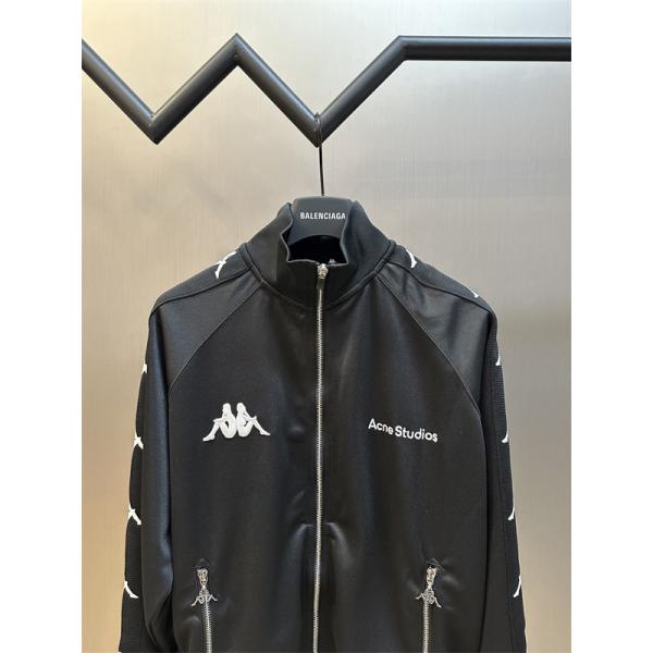 Acne X Kappa❤アークスタジオジャケットコピー2025新作秋冬おしゃれ個性的黒色