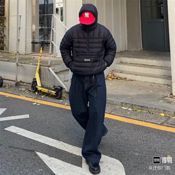 Supreme 激安 FW25 Micro Down ハーフジップ パフジャケット 90%ダックダウン 男女兼用 アウター