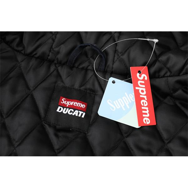 Supreme×DUCATI 激安 SS24 レーシングフーディージャケット 男女兼用 ダブルポケット ジップアップ 外套