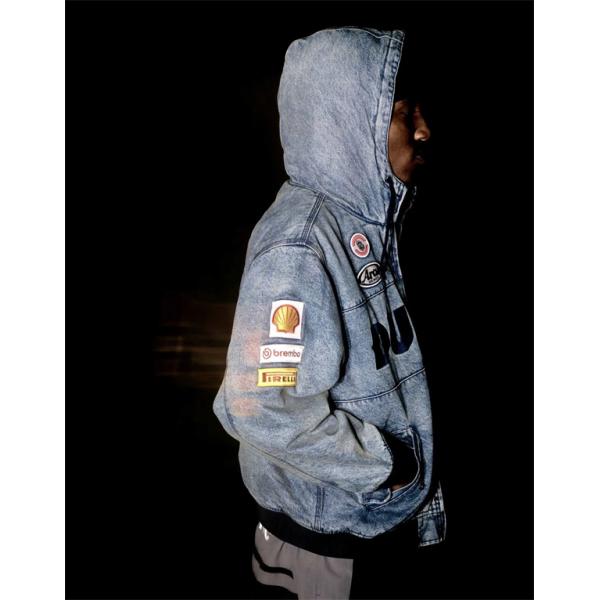 Supreme×DUCATI 激安 SS24 レーシングフーディージャケット 男女兼用 ダブルポケット ジップアップ 外套