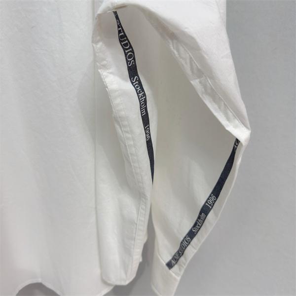 簡単デザイン❤Acne 長袖シャツコピー2025トレンド人気秋冬❤アークスタジ新作ホワイトシャツ