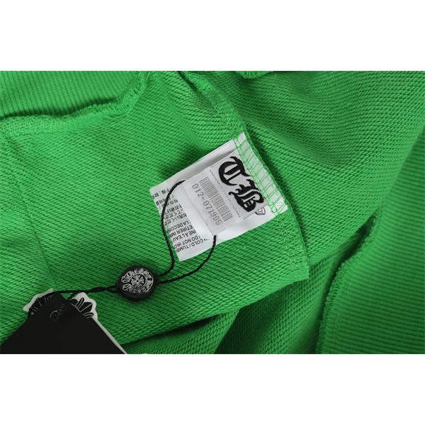 注目度抜群 グリーン ロゴ モード系デザイン 冷え対策 2025秋冬コーデ クロムハーツ スーパーコピー Chrome Hearts パーカー