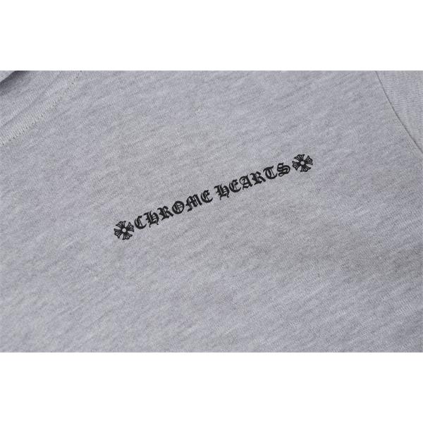 クロムハーツ コピー Chrome Hearts パーカー 売れ筋人気 グレー スターモチーフアート 洗練 2025秋冬必須