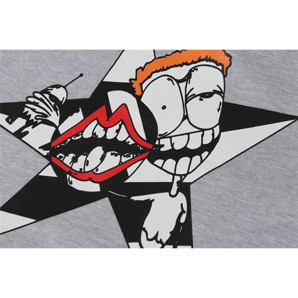 クロムハーツ コピー Chrome Hearts パーカー 売れ筋人気 グレー スターモチーフアート 洗練 2025秋冬必須