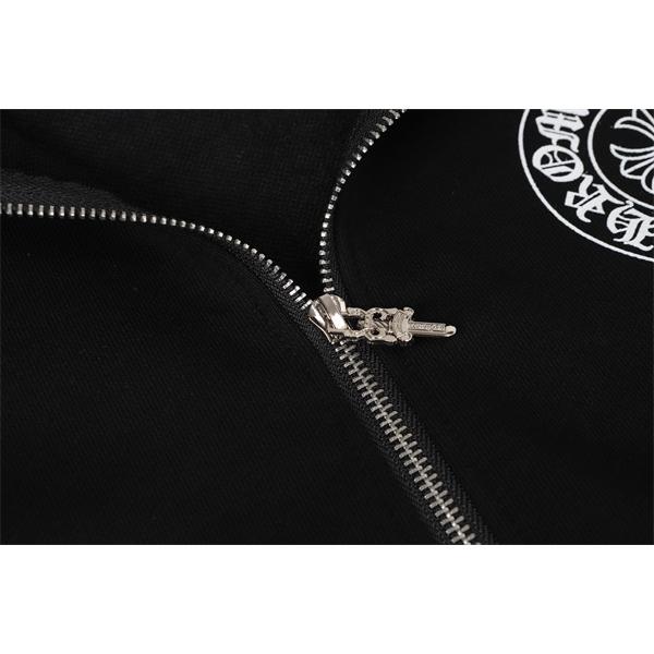 クロムハーツ コピー Chrome Hearts パーカー 特価 ブラック 本格派スタイル 冬仕様 2025秋冬準備