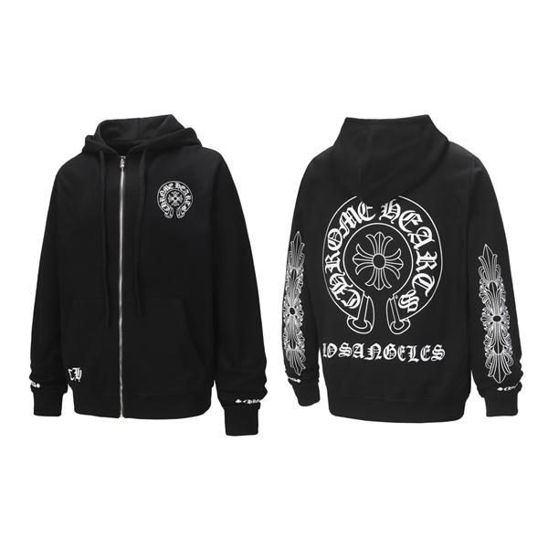 クロムハーツ コピー Chrome Hearts パーカー 特価 ブラック 本格派スタイル 冬仕様 2025秋冬準備