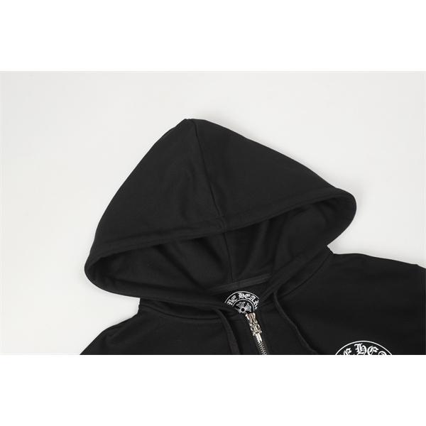 クロムハーツ コピー Chrome Hearts パーカー 特価 ブラック 本格派スタイル 冬仕様 2025秋冬準備