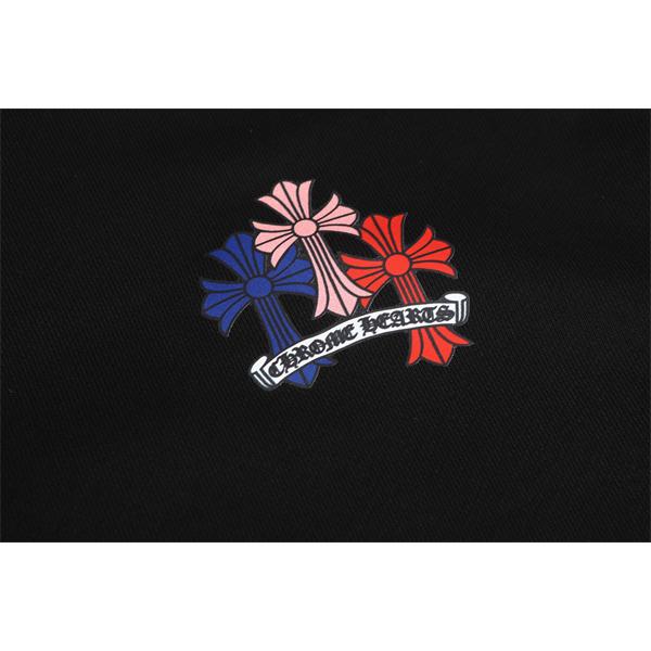 おすすめ人気 ホワイト マルチカラークロス 刺繍 冷え対策 2025秋冬コーデ クロムハーツ 偽物 Chrome Hearts パーカー