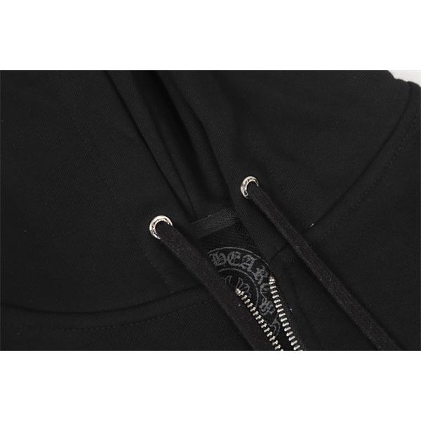 売れ筋セレクト ブラック ロゴ 存在感バツグン 防寒対策 2025秋冬定番 クロムハーツ コピー Chrome Hearts パーカー