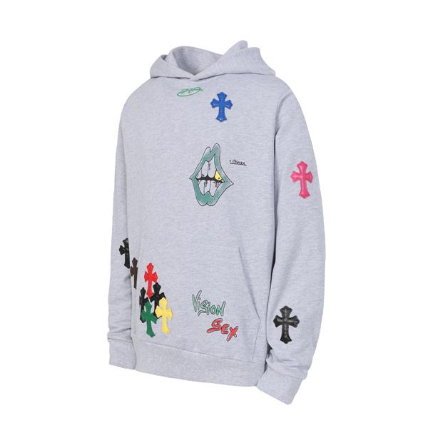 人気爆発！刺繍 ポップデザイン 2025秋冬対応 クロムハーツ コピー Chrome Hearts 上質素材 パーカー