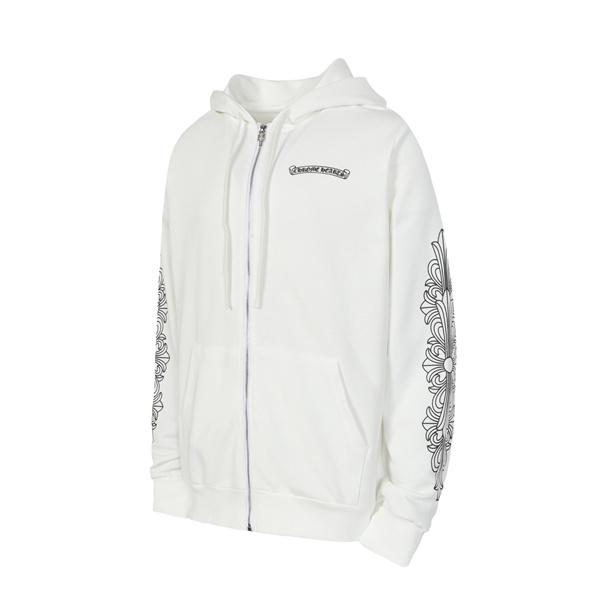  クロムハーツ コピー Chrome Hearts パーカー 本格仕様 ホワイト プレミアム品質 プリント 大人モード 2025秋冬準備