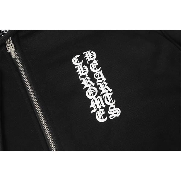 注目の新作 ホワイト シンプルジップ 上品モード 2025秋冬コーデ クロムハーツ コピー Chrome Hearts パーカー