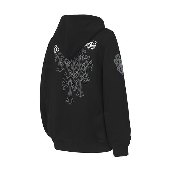 注目の新作 ホワイト シンプルジップ 上品モード 2025秋冬コーデ クロムハーツ コピー Chrome Hearts パーカー