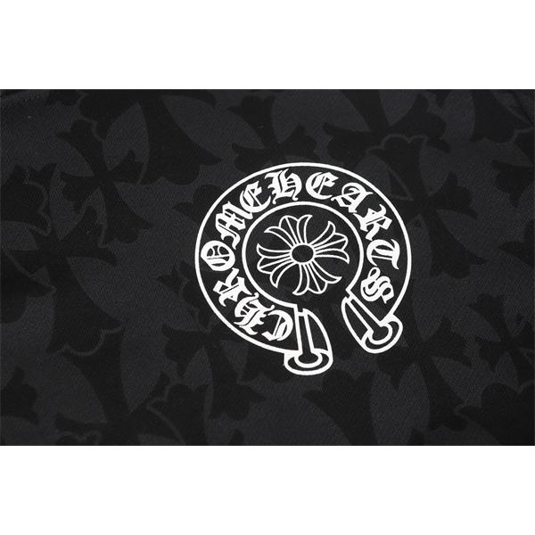 クロムハーツ コピー Chrome Hearts パーカー プレミアム品質 ブラック フラワーモチーフ袖 上質素材 2025秋冬準備