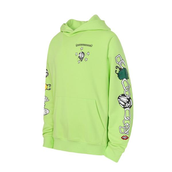 注目必至 個性派プリント 鮮やかカラー 2025秋冬必須 クロムハーツ スーパーコピー Chrome Hearts パーカー